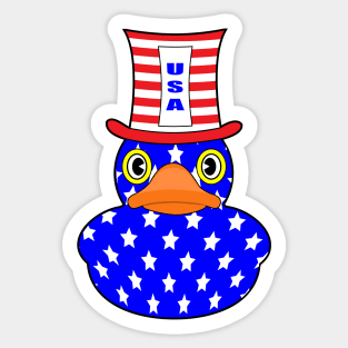 Cool Rubber duck USA Sticker